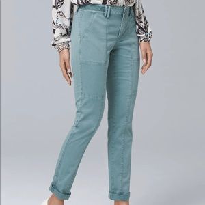 WHBM straight crop jeans.